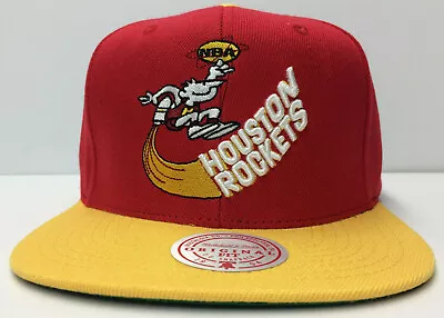 Houston Rockets Mitchell & Ness NBA Snapback Hat 2Tone Hardwood Classics Cap • $33.91