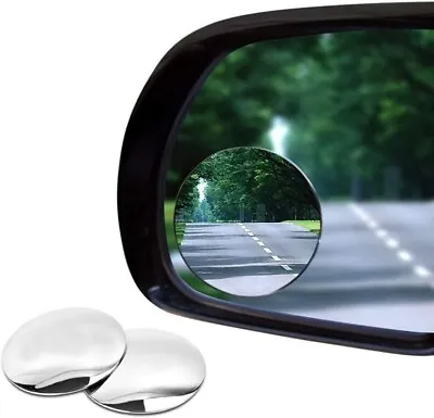 2 Blind Spot Mirrors Round HD Glass Convex 360° Side Rear View Mirror For Car • $6.99