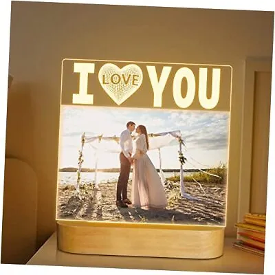 I Love You Picture Frame  Light Up Acrylic Photo Frame With Warm Color LED  • $29.45