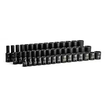 Capri Tools 3/8 In. Drive Shallow/Semi-Deep/Deep Impact Socket Set MM 45-Pc • $115.99