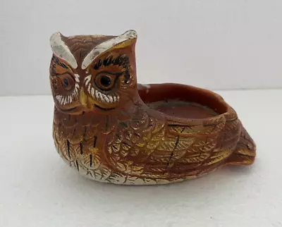 Old Vintage Ceramic Owl Candle Holder • $26.45