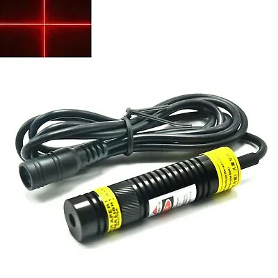 Cross Red 650nm 50mW 100mW 200mW Focusable Lens Locator 5V Laser Diode Module • £23.75