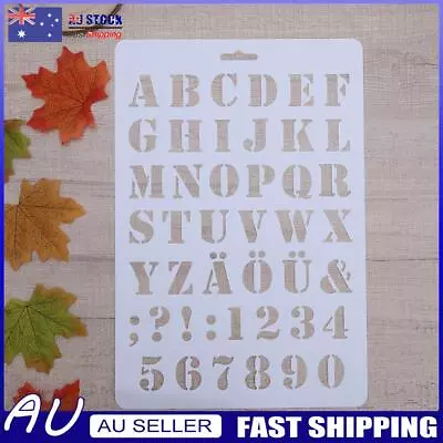 Lettering Stencil Letter Alphabet Stencils Painting Paper Craft Number Word • $7.03