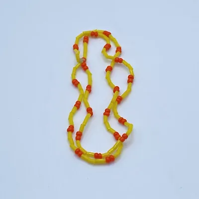 VTG 1969 Barbie Mod Yellow & Orange Bead Necklace Made For Each Other • $30