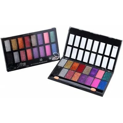 £5.65 • Buy Saffron Glitter Eyeshadow Sparkly Palette Makeup Kit 16 Assorted Colours 6012