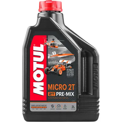 Motul Micro 2T R/C Model Vehicle Premix 2-Stroke Oil | 2 Liter | 105940 • $64.02