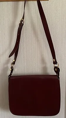 $294.99 • Buy Cartier Shoulder Bag Mastline Red Leather Authentic Used