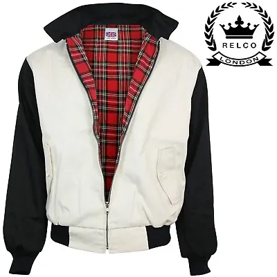 £34.99 • Buy Relco Stone Black 50's Style Rockabilly Harrington Jacket 