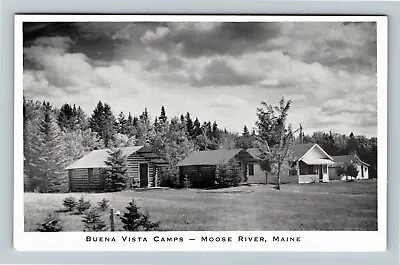 Moose River ME-Maine Buena Vista Camps Vintage Postcard • $7.99