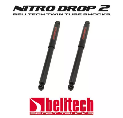 $108 • Buy 99-18 Chevy Silverado & GMC Sierra Rear Belltech 8510 Nitro Drop 2 Shocks - Pair