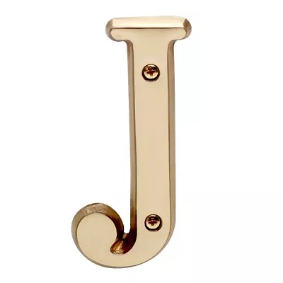 Letter  J  House Letters Solid Bright Brass 4  | Renovator's Supply • $13.29