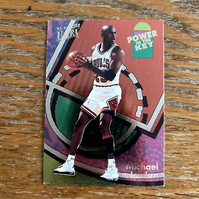 1993/94 Fleer Ultra NBA Michael Jordan Power In The Key Bulls Legend!! • $175