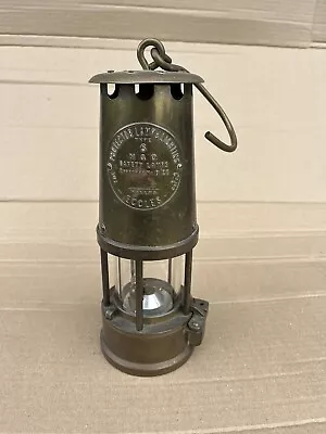 Vintage All Brass Eccles Miners Lamp Type 6 Safety Lamp M &Q   1980  (B261) • £100