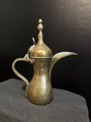 Vintage Turkish Arabic Middle Eastern Coffee Pot Dallah 11.5” • $36
