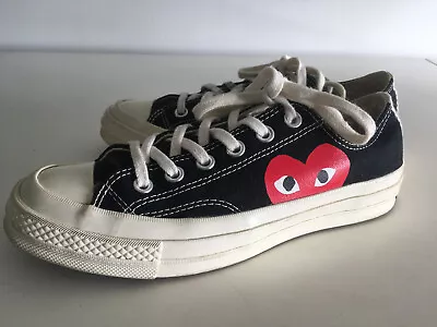 £55 • Buy Converse Comme Des Garcons Play Low Top Trainers Chuck Taylor Womens 7