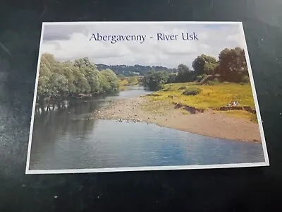 Postcard Wales Abergavenny River Usk Unposted • £0.99