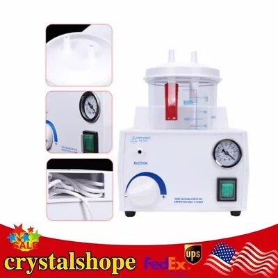 Portable Dental Phlegm Suction Unit Emergency Medical Vacuum Aspirator Machine • $131.10