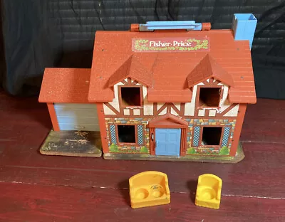 Vintage Fisher Price Play Family Tudor Style House 952 Sold As Is • $16