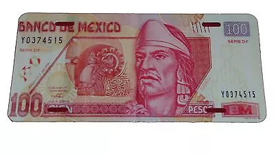 Nezahualcoyotl 100 Mexico Peso License Plate 6 X 12 Inches Aluminum New • $14.39