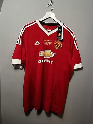 Manchester United 2016 FA Cup Final Shirt Jersey 2XL #12 Winners BNWT NEW RARE • £99.99