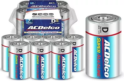 24 D Batteries ACDelco Lot Super Alkaline LR20 1.5V - 3pks Of 8 Of D Cells • $22.99