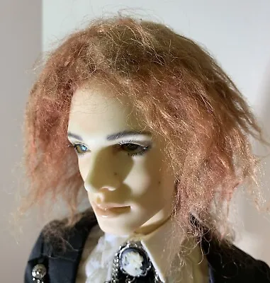 Handmade Red/Ginger Curly Mohair Doll Wig For Modern BJD Vintage Dolls • $20.25