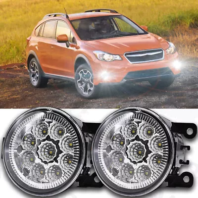 Pair LED Bumper Fog Lights For Subaru Impreza Legacy Outback Driving Lamps LH+RH • $23.60