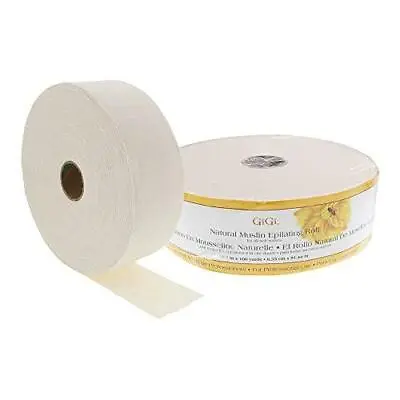 GiGi Natural Muslin Epilating Roll For Hair Removal / Hair Waxing 2.5” By 100 • $40.09