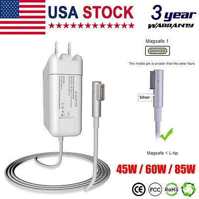 MacBook Pro 85W L-Tip Magnetic Power Adapter Charger 60 Watt MS1 For Apple A1343 • $13.95