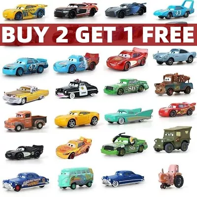 £8.86 • Buy Disney Pixar Cars McQueen Sally Finn Mater Sarge 1:55 Diecast Toy Mini Car