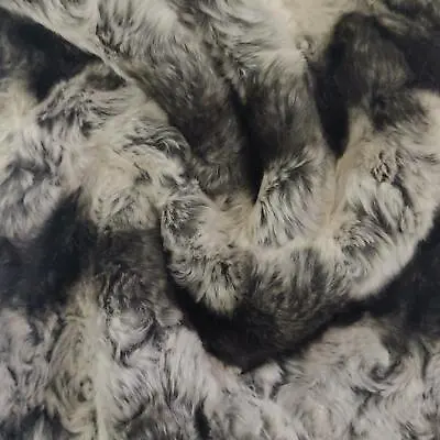 Super Luxury Faux Fur Fabric Material RACCOON SWIRLS • $514.72