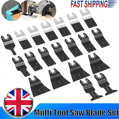 20x Oscillating Multi-Tool Saw Blades Set For Dewalt Makita Carbide Blade Metal • £12.99