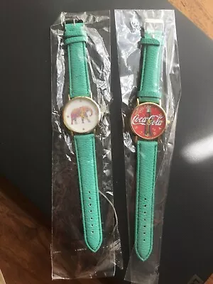 Womens 2 Watches Bundle (coca Cola Elephant Printed) • £14.44