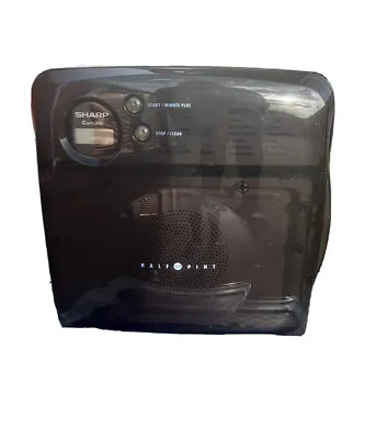 Vintage ￼Sharp Half Pint Microwave Carousel Oven Black R-120DK Camper Dorm RV Sm • $57.99