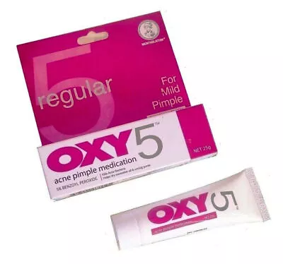 OXY 5 Regular Benzoyl Peroxide Acne Pimple Medication Mild 25g Free Shipping • $39.67