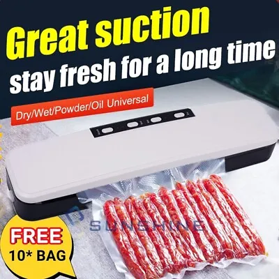 $37.95 • Buy Food Vacuum Packaging Machine Auto Vacuum Household Sealing Bonus 10 Seal Bags