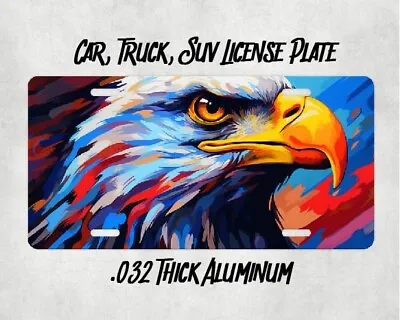 American Bald Eagle Pop Art - Aluminum Vanity License Plate Car Truck Tag • $12.99