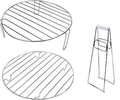 Halogen Oven Spares - High Rack Low Rack & Tongs. Set For 12L /17L Cookers • £9.49