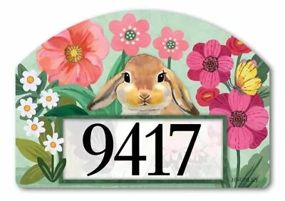 Yard Design Address Marker House Number Magnetic Sign BUNNY LOVE RABBIT Cute💗tw • $17