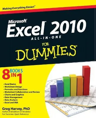 £16.92 • Buy Excel 2010 All-in-One For Dummies By Harvey, Greg