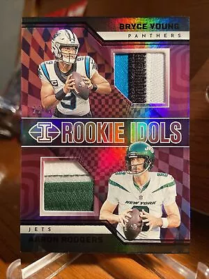 2023 Panini Illusions RC Rookie Idols Bryce Young Aaron Rodgers /50 SSP Non Auto • $18.50