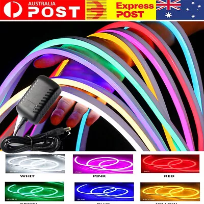 5M 10M 20M Led Neon Strip Lights 12V Waterproof Outdoor Adv Sign Bar Home Deco • $18.98