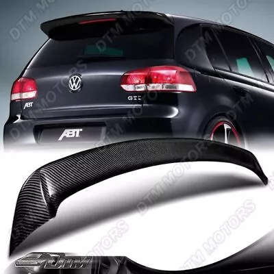 For 2010-2013 Volkswagen Golf 6 MK6 GTi Real Carbon Fiber Rear Roof Spoiler Wing • $139.99