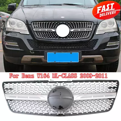 Front Black Front Grill For 2009-2011 Mercedes Benz ML-CLASS ML350 W164 Grill • $64.66