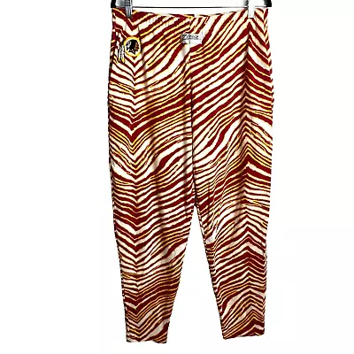 VTG Zubaz Pants Mens MED Zebra Striped PJ Pants 90s Redskins  NFL Retro • $18