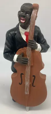 African American Jazz Musician Cello Black Figurine 8.5  • $19.99