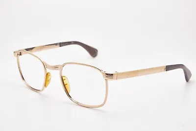 Men's Eyeglasses MARWITZ CONADOR Gold Plated Vintage Glasses 70s Retro Pilot  • $143.63