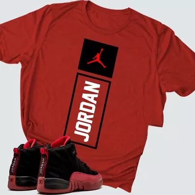 T-Shirt To Match Jordan 12 'Reverse Flu Game' Unisex T Shirt ( Red ) • $7.99