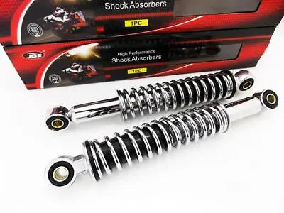 HONDA MR50 ELSINORE 74-75 270mm JBS CHROME REAR SHOCK ABSORBERS EYE TO EYE • $134.96