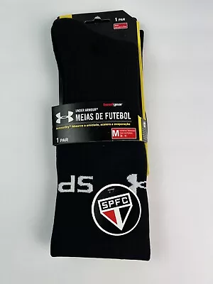 Under Armour Soccer Socks Sao Paulo Futebol Club Meias De Futebol Size M • $11.70